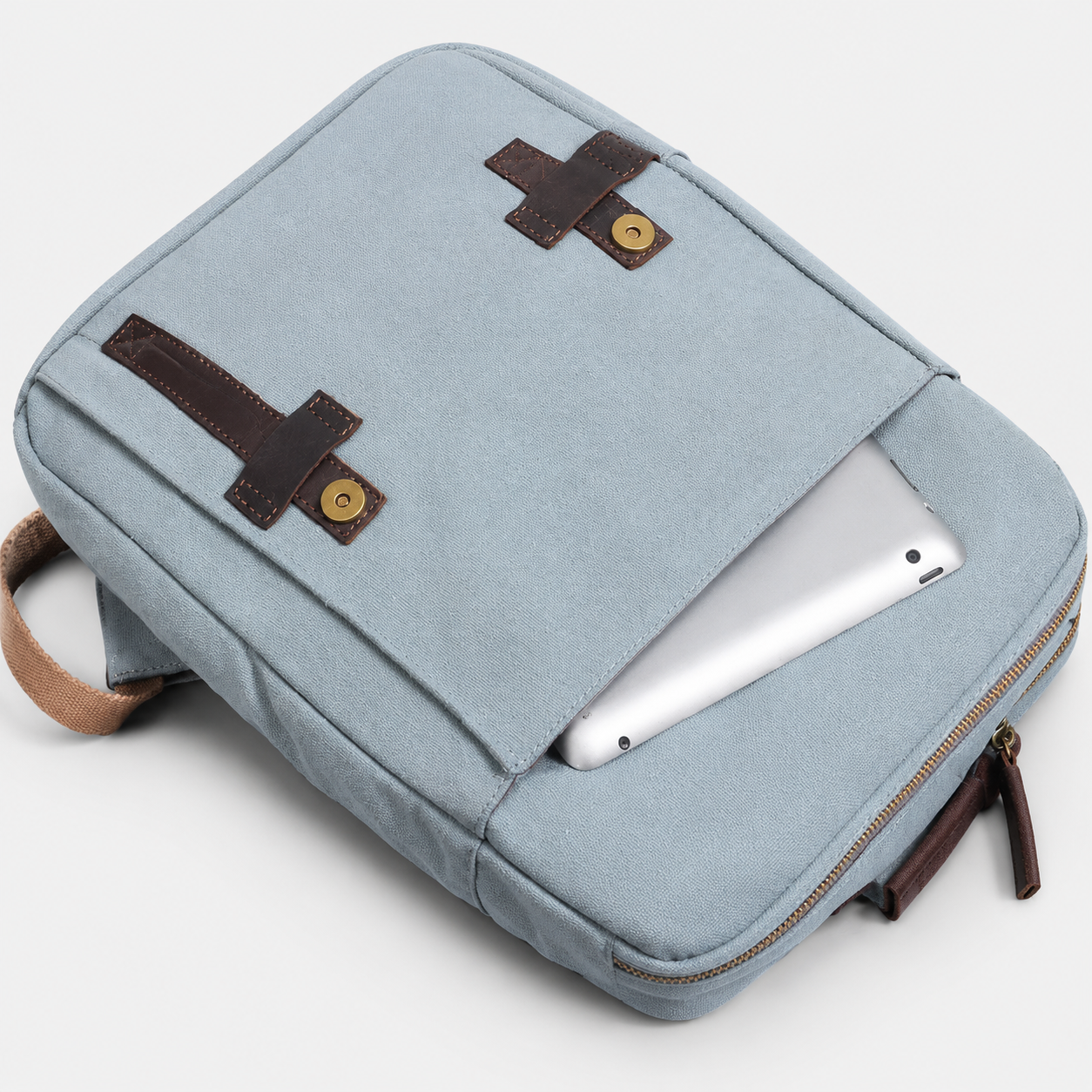 Norven Vintage Canvas & Leather Backpack