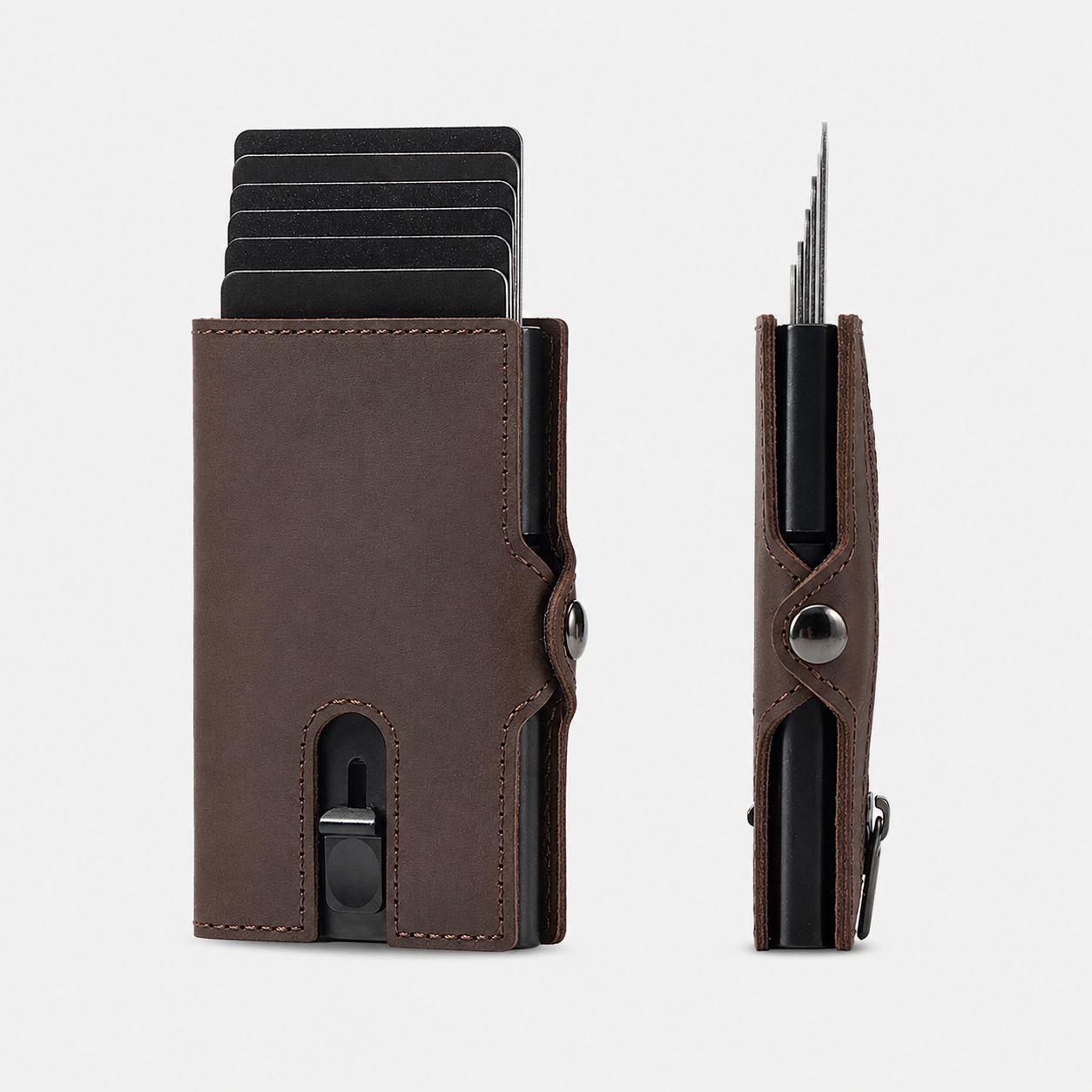 Norven RFID Slim Leather Wallet