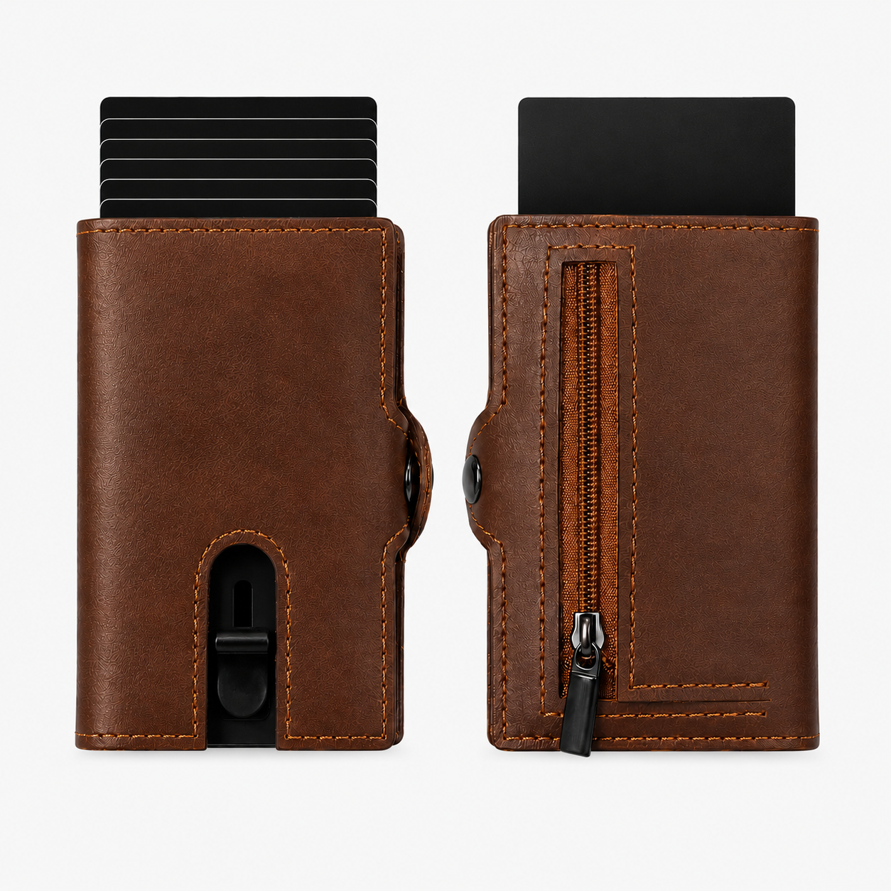 Norven RFID Slim Leather Wallet