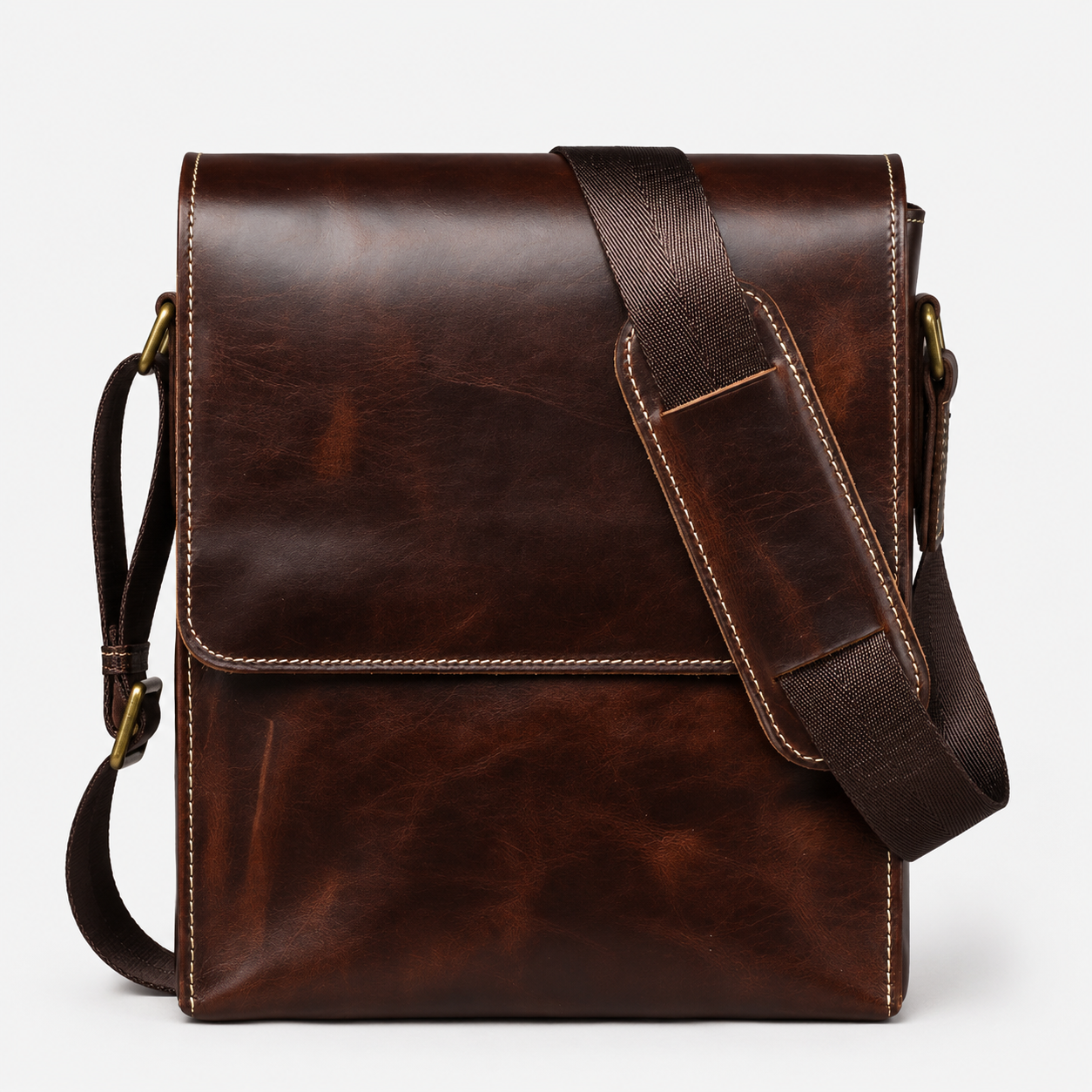 Norven Leather Crossbody Bag