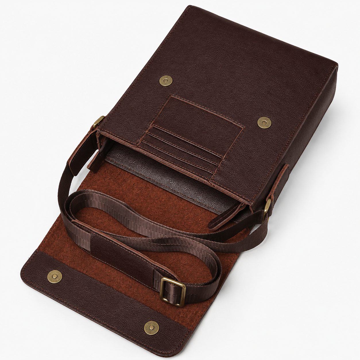 Norven Leather Crossbody Bag