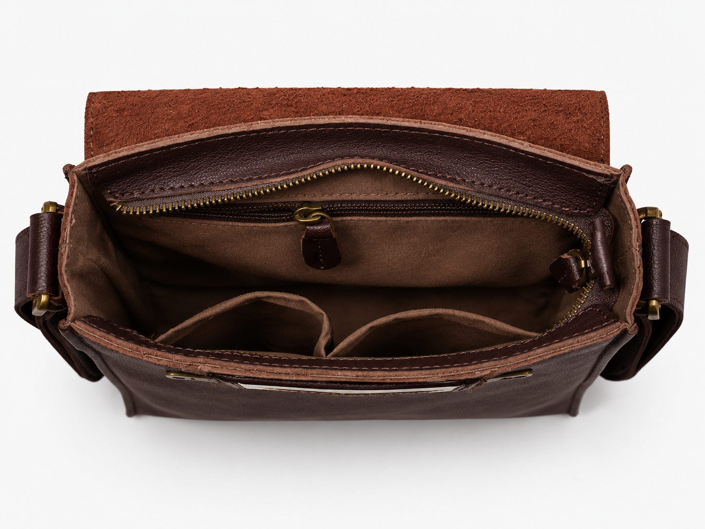 Norven Leather Crossbody Bag