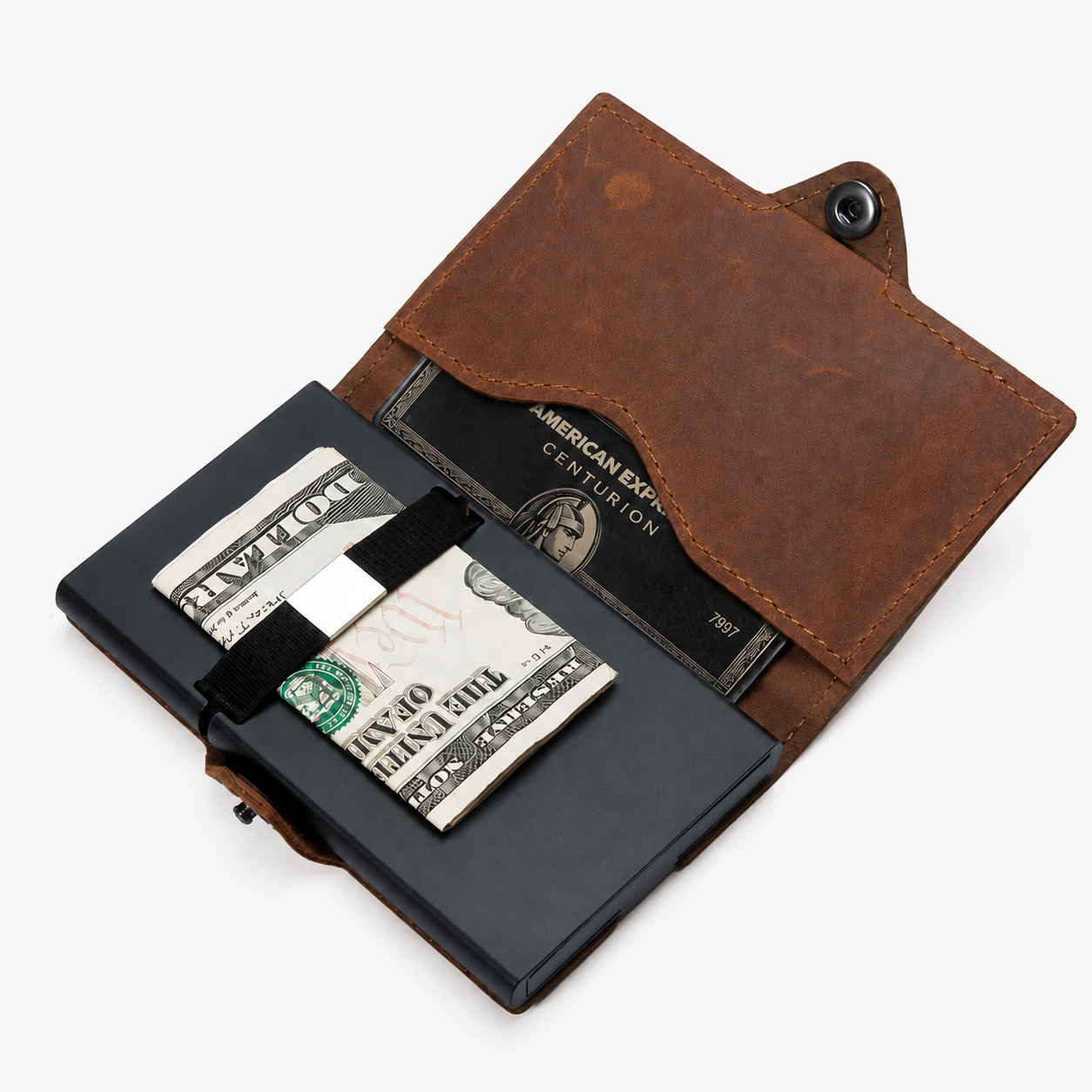 Norven RFID Slim Leather Wallet