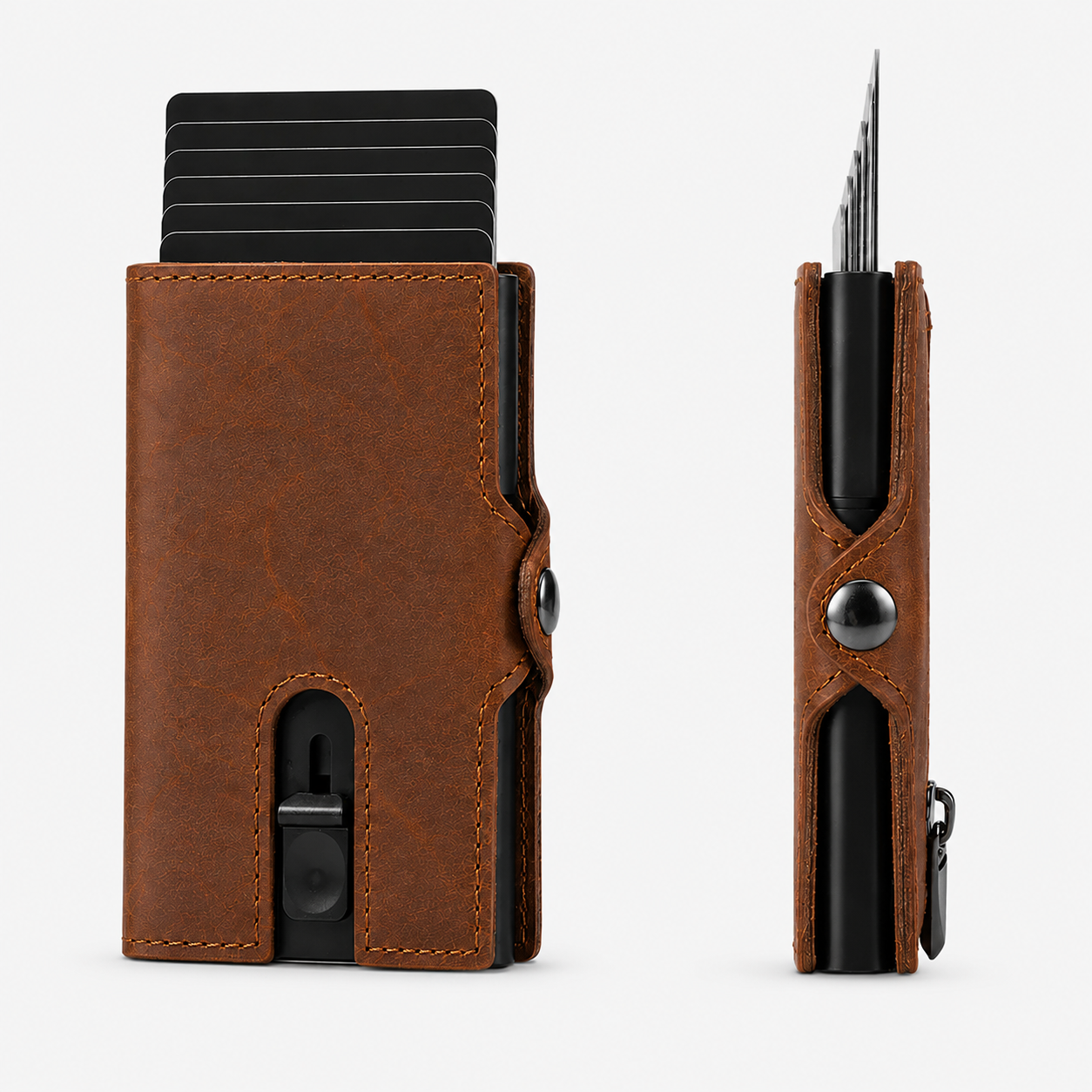 Norven RFID Slim Leather Wallet