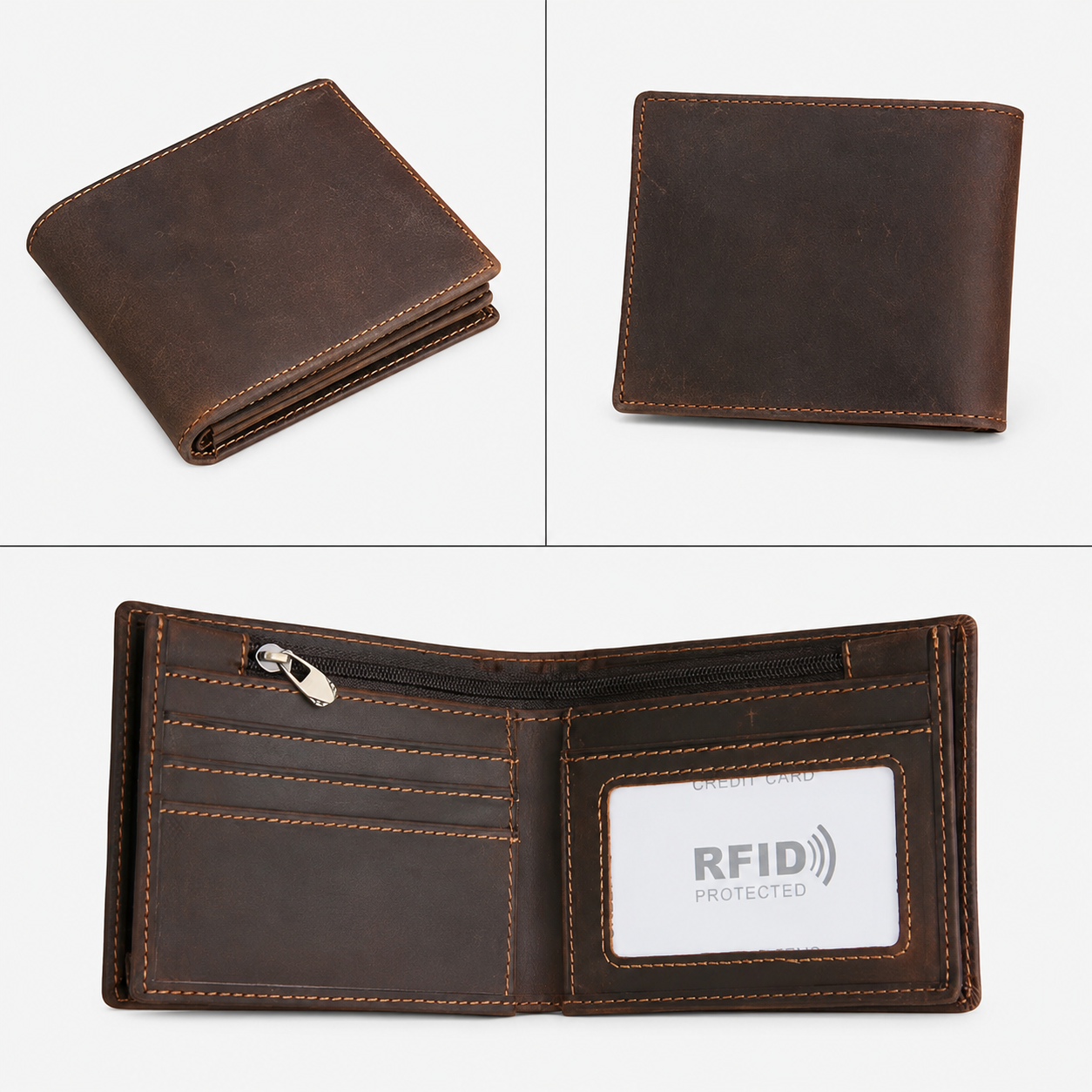 Norven Classic Leather Wallet