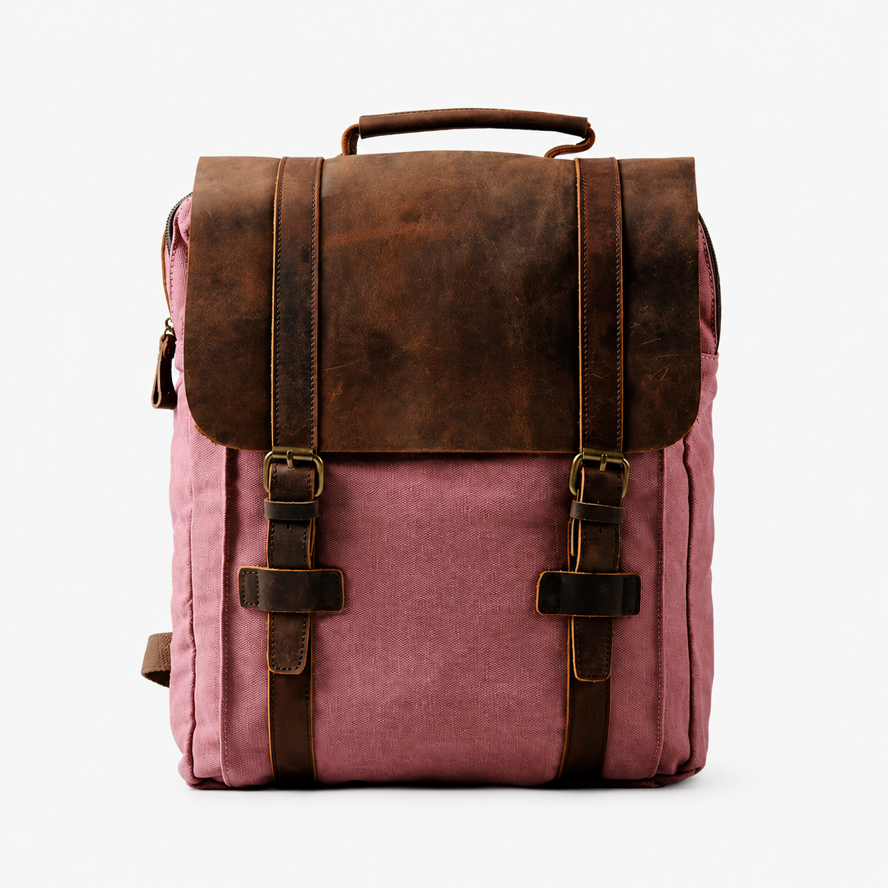Norven Vintage Canvas & Leather Backpack