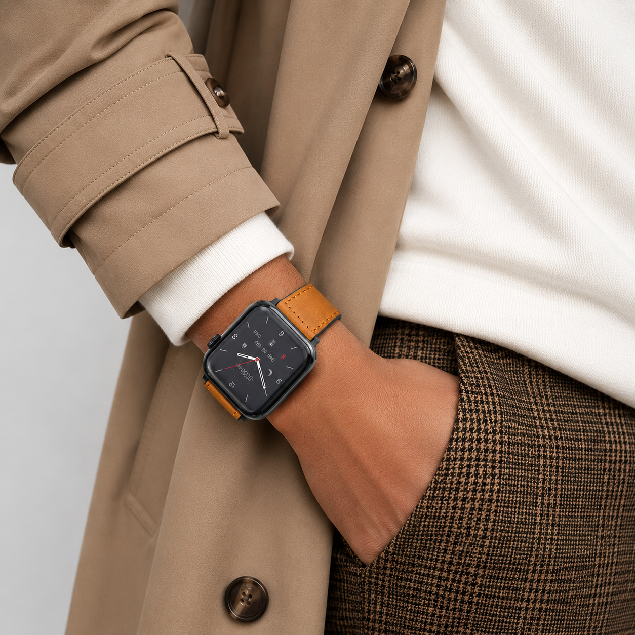 Norven Premium Leather Apple Watch Band