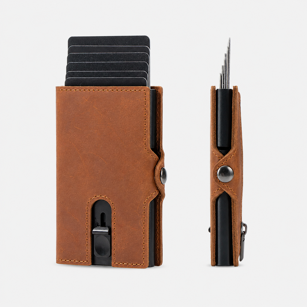 Norven RFID Slim Leather Wallet